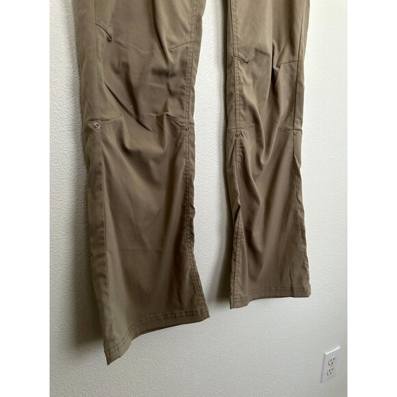 Prana Halle Pant Straight Leg Cargo Convertible Capri Beige Hiking Women Size 12 - Picture 6 of 11